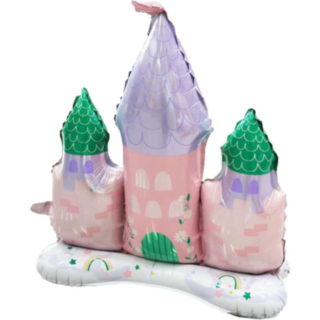 Prinsesslott Folieballong Ljusrosa/Grön