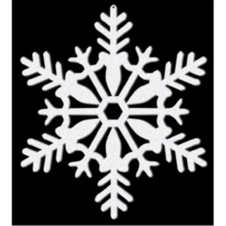 Glittrig Snöflinga Juldekoration