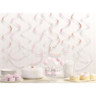 Swirls Koppar/Vit/Rosa