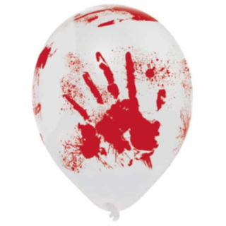 Blodiga Handavtryck Latexballonger