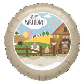 Bondgård Happy Birthday Folieballong