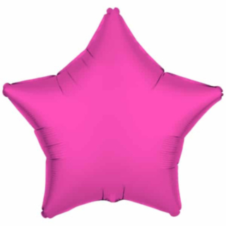 Neon Stjärna Folieballong Rosa