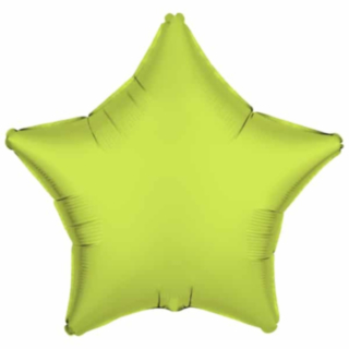 Neon Stjärna Folieballong Gul