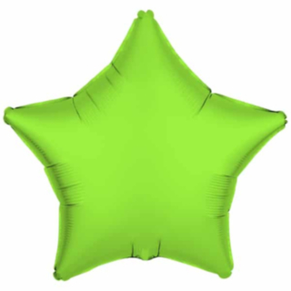 Neon Stjärna Folieballong Grön