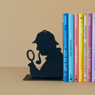 Sherlock Holmes® Bokstöd Svart