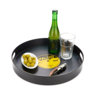 Vinyl Serveringsfat Svart