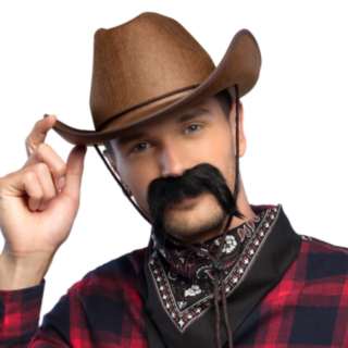 Gringo Mustasch Svart