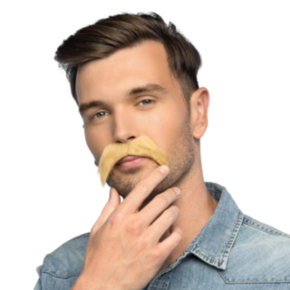 Blond Mustasch