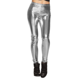 Leggings Metallisk Silver M