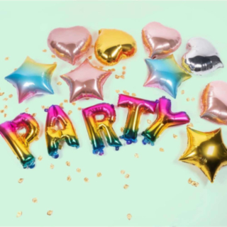 Party Folieballonger Regnbåge
