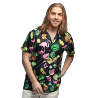 Flamingo Hawaiiskjorta