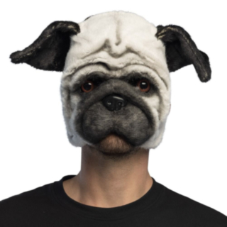 Mops Halvmask Grå