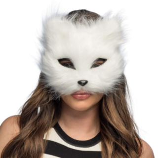 Katt Halvmask Vit
