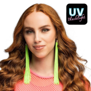UV-örhängen Neongrön