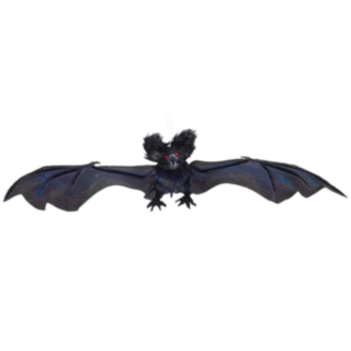 Halloween Fladdermus Upphängning Med Röda Ögon