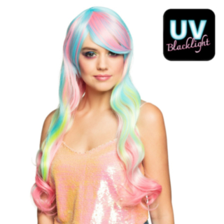 Heaven UV Peruk Flerfärgad