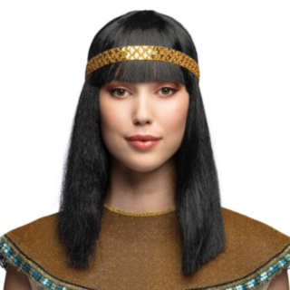 Peruk Cleopatra + pannband