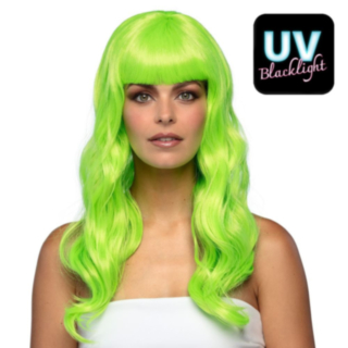 Neon Chique Peruk Grön