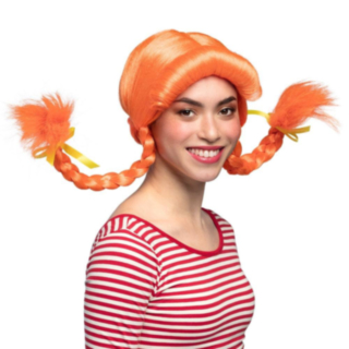 Flätad Peruk Orange