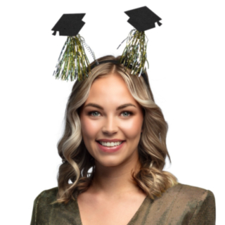 Examen Hårband Svart/Guld