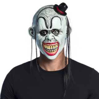 Ond Clown Mask Med Hår