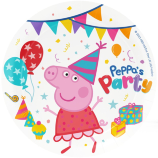 Greta Gris® Peppa's Party Papperstallrikar