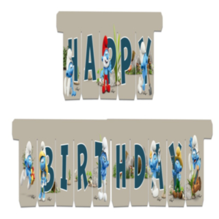 Smurfarna® Happy Birthday Girlang