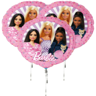 Barbie® Hjärta Folieballong Rosa
