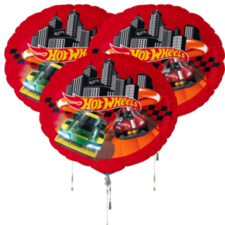 Hot Wheels® Rund Folieballong Röd
