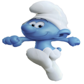 Smurfarna® Folieballong Blå/Vit