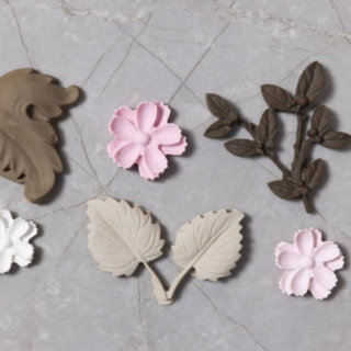 Silikonform DIY Blommor & Blad