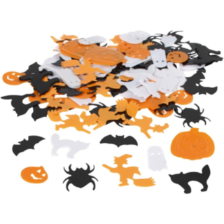 Halloween Konfetti Orange/Svart/Vit