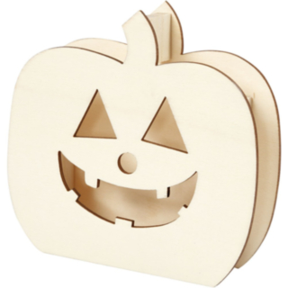 Pumpa Träfigur