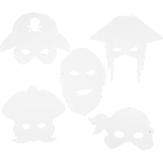 Pirat Partymasker Vit