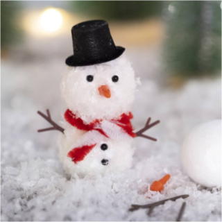 Nissedörr DIY Snögubbe
