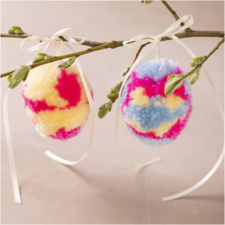 Påskägg DIY Pompoms