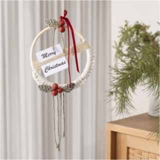 Makramé DIY Julkrans