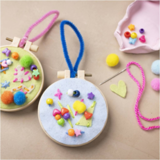 Broderi DIY Hängande Dekorationer