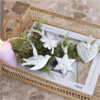 Juldekorationer DIY Silver