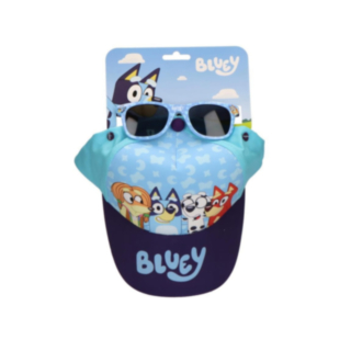 Bluey® Sommar Keps & Solglasögon Ljusblå