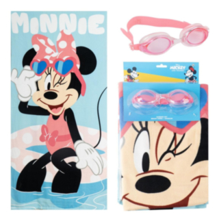Minnie Mouse® Badhandduk & Simglasögon Set