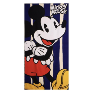 Mickey Mouse® Randig Strandhandduk