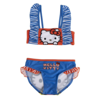 Hello Kitty® Randig Volang Bikini