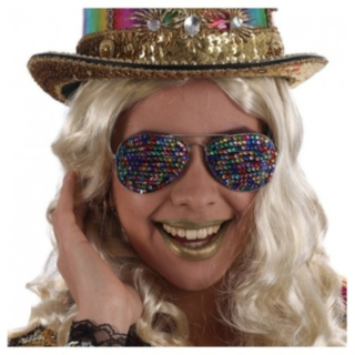 Cabaret Glittriga Solglasögon