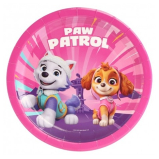 Paw Patrol® Papperstallrikar Ljusrosa