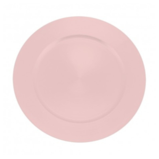 Plast Undertallrik Ljusrosa