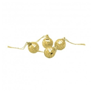 Mini Discokulor Ornament Guld