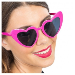 Hjärtformade Solglasögon Fuchsia