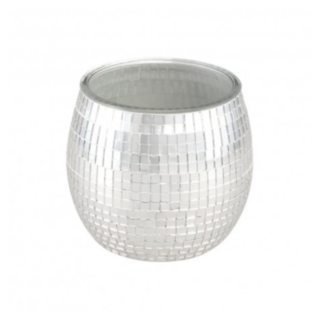 Discokula Värmeljushållare Silver