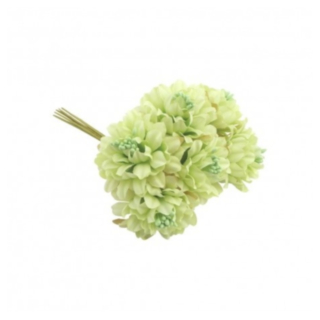 Konstgjord Zinnia Minibukett Grön